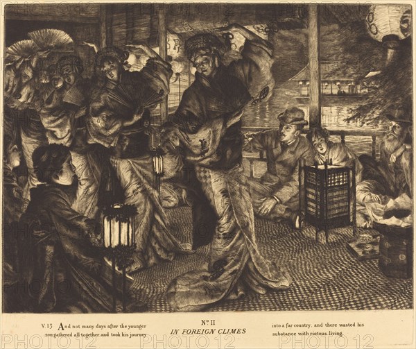 In Foreign Climes, 1882. [Illustration to the parable of the Prodigal Son].