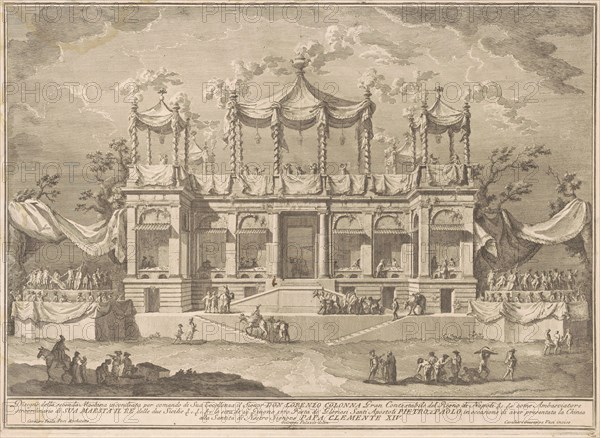 The Seconda Macchina for the Chinea of 1770: The Fish Market Portico, 1770.