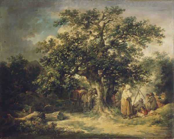 Gypsies, c. 1800. Found in the collection of State Hermitage, St. Petersburg.