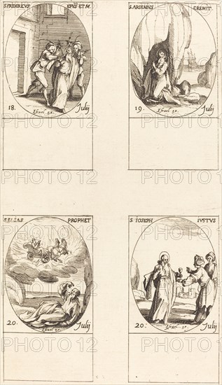 St. Frederick; St. Arsenius, Hermit; St. Elias, Prophet; St. Joseph the Just.