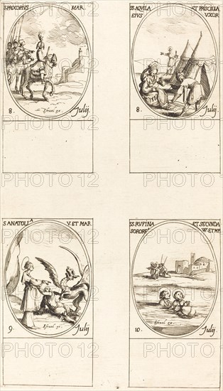 St. Procopius; Sts. Aquila and Prisca; St. Anatolia; Sts. Rufina and Secunda.