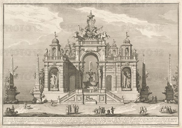 The Seconda Macchina for the Chinea of 1754: An Allegory of Waterworks, 1754.