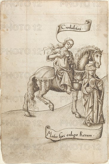 Credulity Preparing to Nurse the Mother of Hope [fol. 18 verso], c. 1512/1515.