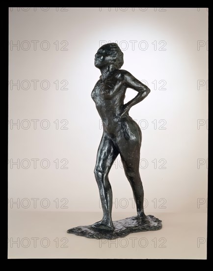 Dancer At Rest, Hands On Hips, Right Leg Forward, c. 1881-1890/cast 1919-1925.