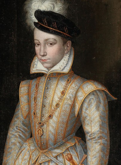 Portrait of King Charles IX of France (1550-1574), c. 1560. Private Collection.