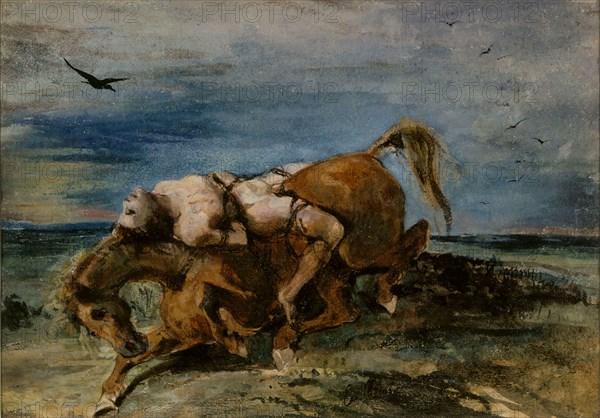 Mazeppa on the Dying Horse , 1824. Found in the collection of Ateneum, Helsinki.