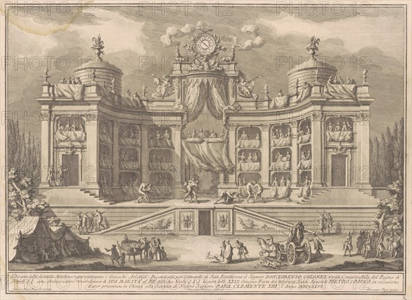 The Seconda Macchina for the Chinea of 1766: A Theater for Athletic Games, 1766.