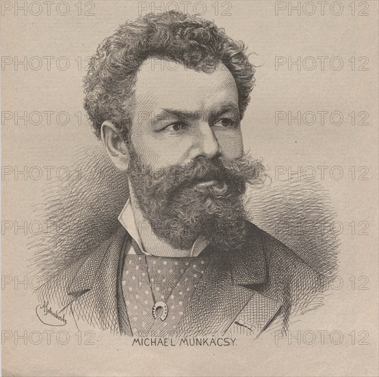 Portrait of the artist Mihály von Munkácsy (1844-1900), 1880. Private Collection.