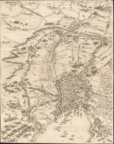 The Siege of La Rochelle [plate 6 of 16; set comprises 1952.8.97-112], 1628/1631.