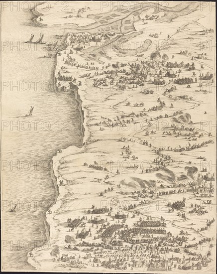 The Siege of La Rochelle [plate 5 of 16; set comprises 1952.8.97-112], 1628/1631.