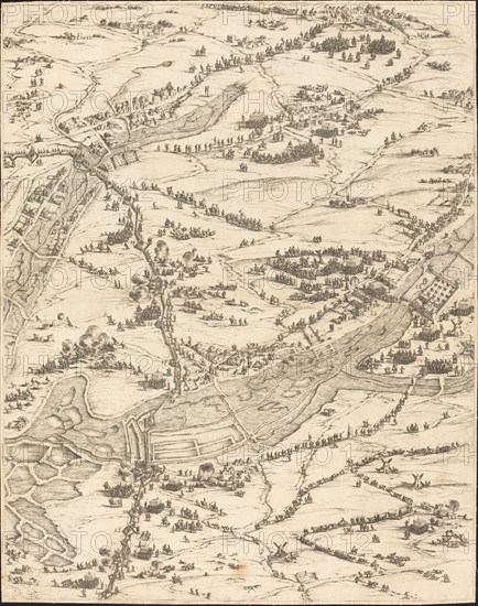 The Siege of La Rochelle [plate 7 of 16; set comprises 1952.8.97-112], 1628/1631.