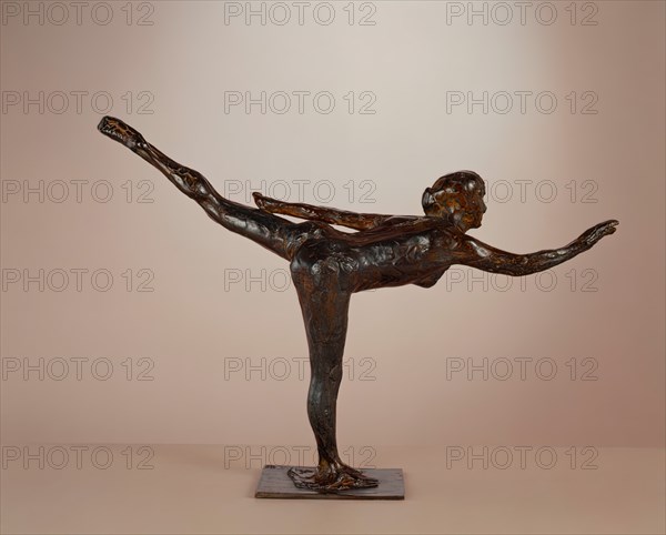 Dancer: Arabesque on Right Leg, Left Arm in Line, c. 1877-1885/cast c. 1919-1931.