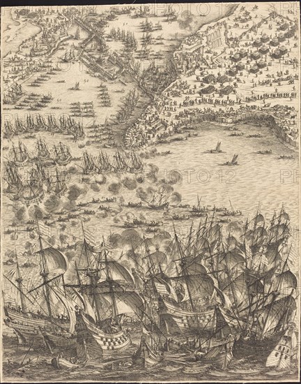 The Siege of La Rochelle [plate 11 of 16; set comprises 1952.8.97-112], 1628/1631.
