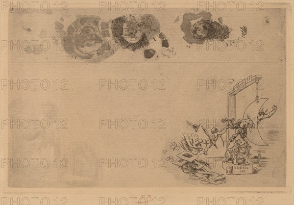 Belgian Border, Bill of Disorder (Frontiere de Belgique. Billet a Desordre), 1871.