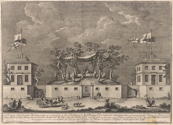 The Seconda Macchina for the Chinea of 1759: A "Deliziosa" with a Bacchanal, 1759.