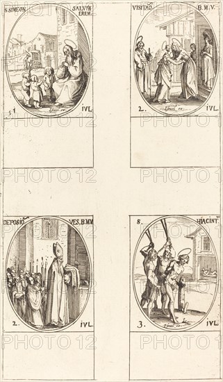 St. Simeon Salus; The Visitation; Deposition of the Virgin's Clothes; St. Hiacintus.