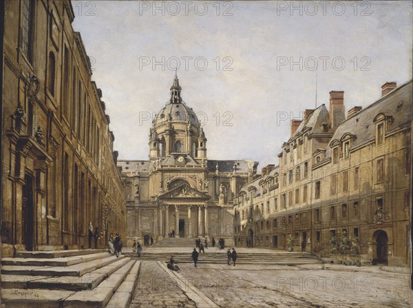 The Courtyard of the Old Sorbonne, 1886. Creator: Lansyer, Emmanuel (1835-1893).