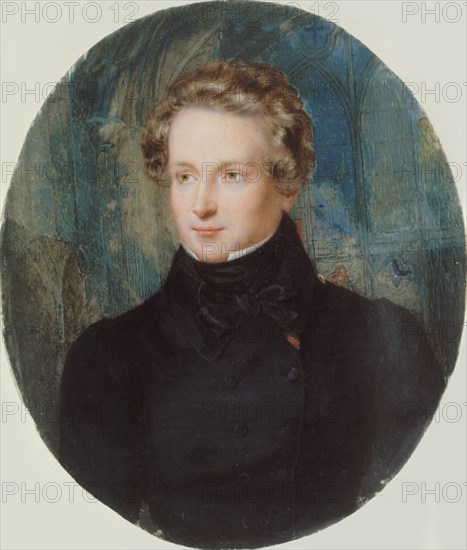 Portrait of Victor Hugo (1802-1885), 1822. Creator: Alaux, Jean (1786-1864).