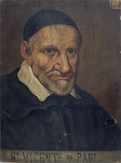 Saint Vincent de Paul (1581-1660), c. 1660. Creator: Anonymous.