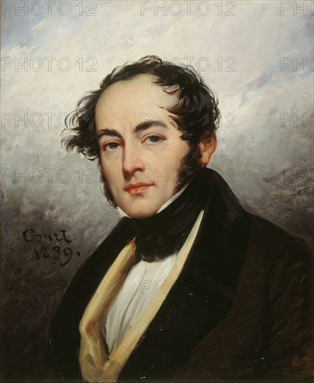 Portrait of Paul de Kock (1793-1871), 1839. Creator: Court, Joseph-Désiré (1797-1865).