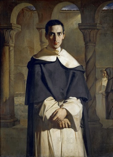 Portrait of Henri Dominique Lacordaire, 1840. Creator: Chassériau, Théodore (1819-1856).