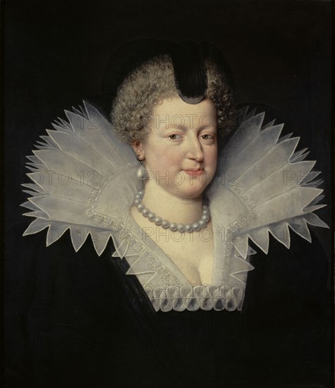 Portrait of Marie de Médici (1575-1642), 1613. Creator: Pourbus, Frans, the Younger (1569-1622).