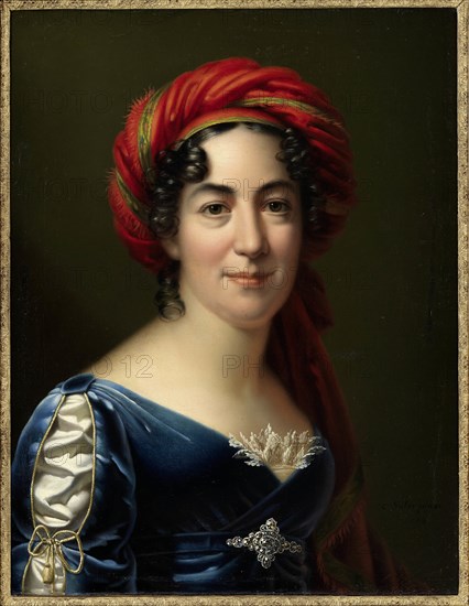 Portrait of the writer Caroline Pichler (1769-1843), 1818. Creator: Sales, Carl von (c. 1791-1870).