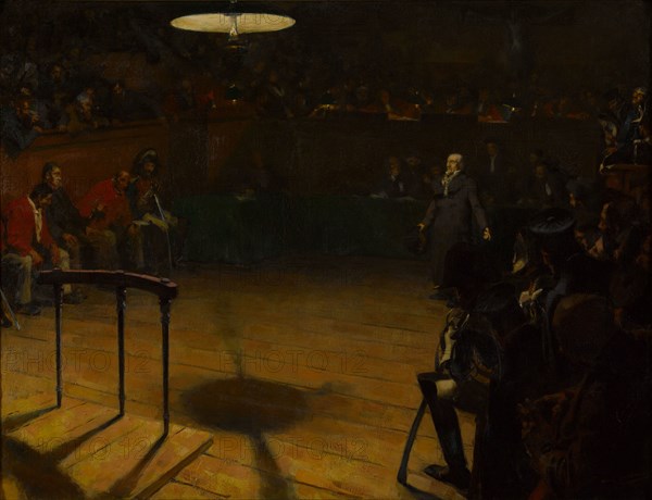 Jean Valjean before the Assize Court in Arras, 1904. Creator: Devambez, André Victor Édouard (1867-1943).