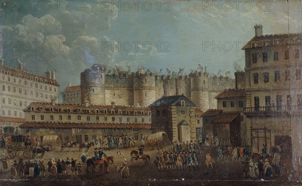 The Storming of the Bastille on 14 July 1789, 1789. Creator: Demachy, Pierre-Antoine (1723-1807).
