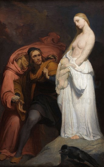 Marguerite tenant son enfant mort, c. 1846. Creator: Scheffer, Ary (1795-1858).