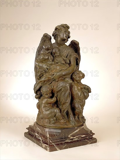 Guardian Angel: Study for Monument Commemorating Queen Victoria's Grandchildren, 1876-1878. Creator: Jules Dalou.