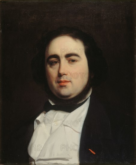Portrait of the writer Jules Janin (1804-1874), ca 1839. Creator: Callande de Champmartin, Charles-Émile (1797-1883).