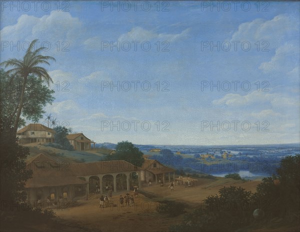 Landscape in Brazil with Sugar Plantation, 1660. Creator: Post, Frans Jansz. (1612-1680).