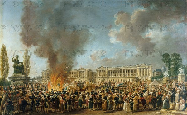 The Festival of Unity and Indivisibility on August 10, 1793, 1793. Creator: Demachy, Pierre-Antoine (1723-1807).