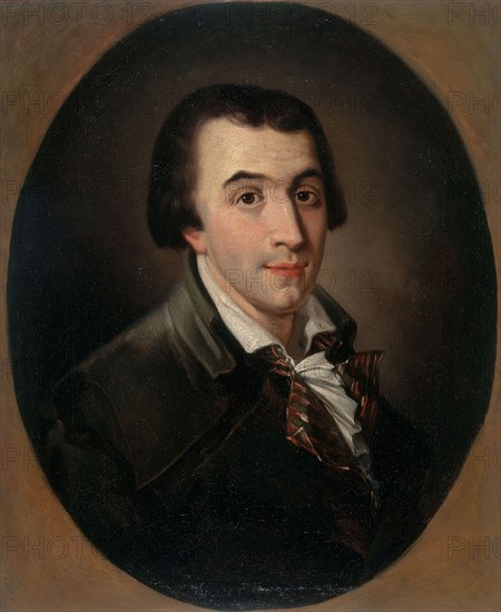 Portrait of Jacques-Pierre Brissot de Warville (1754-1793), c. 1790. Creator: Bonneville, François (active 1787-1802).