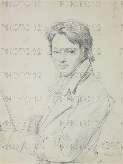 Portrait of the composer Auguste-Mathieu Panseron (1796-1859), 1815-1818. Creator: Ingres, Jean Auguste Dominique (1780-1867).