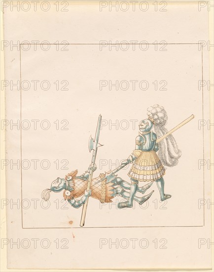 Freydal, The Book of Jousts and Tournament of Emperor Maximilian I: Combats...Plate 145, c1515. Creator: Unknown.