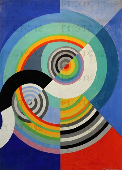 Rythme n°3, décoration pour le salon des Tuileries , 1938. Creator: Delaunay, Robert (1885-1941).