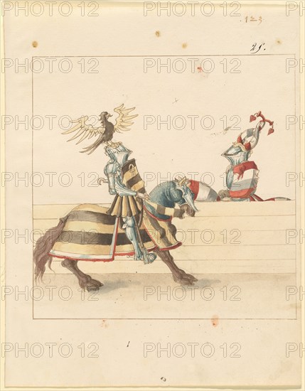 Freydal, The Book of Jousts and Tournament of Emperor Maximilian I: Combats..., Plate 111, c1515. Creator: Unknown.