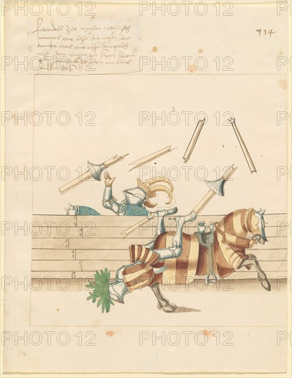 Freydal, The Book of Jousts and Tournament of Emperor Maximilian I: Combats..., Plate 102, c1515. Creator: Unknown.