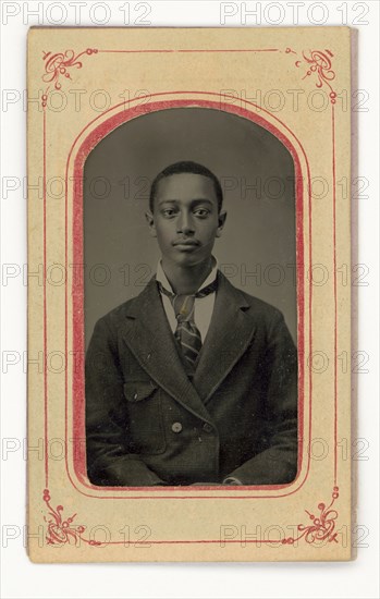 Tintype of a man, 1856-1900. Creator: Unknown.