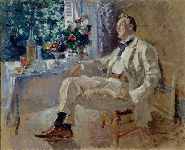 Portrait of the singer Feodor Ivanovich Chaliapin (1873-1938), 1911. Creator: Korovin, Konstantin Alexeyevich (1861-1939).