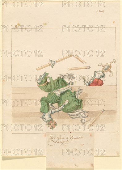 Freydal, The Book of Jousts and Tournament of Emperor Maximilian I: Combats..., Plate 117, c1515. Creator: Unknown.