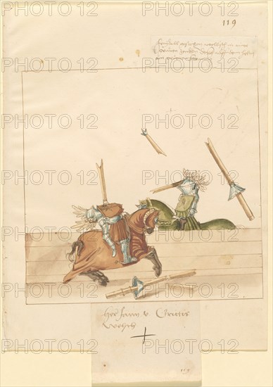 Freydal, The Book of Jousts and Tournament of Emperor Maximilian I: Combats..., Plate 107, c1515. Creator: Unknown.
