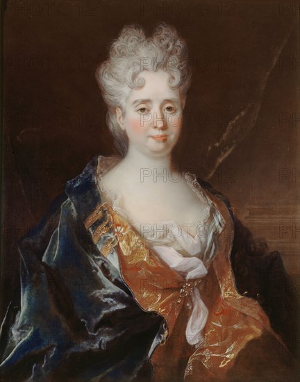 Portrait of Anne-Thérèse de Marguenat de Courcelles, marquise de Lambert, c. 1710. Creator: Largillière, Nicolas, de (1656-1746).