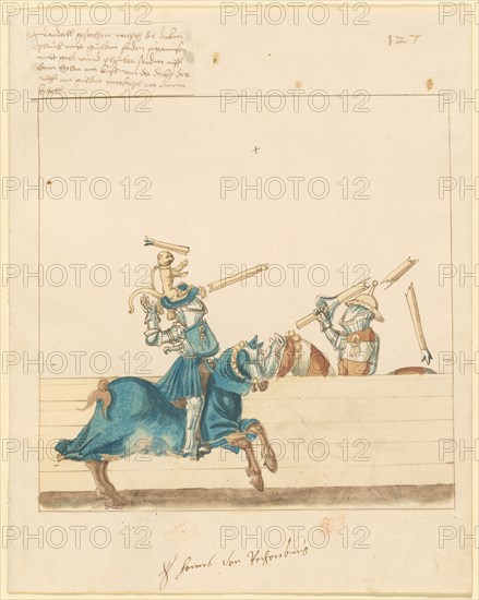 Freydal, The Book of Jousts and Tournament of Emperor Maximilian I: Combats..., Plate 115, c1515. Creator: Unknown.