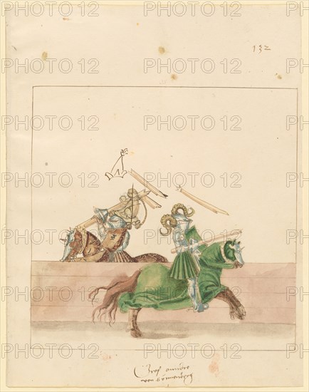 Freydal, The Book of Jousts and Tournament of Emperor Maximilian I: Combats..., Plate 120, c1515. Creator: Unknown.