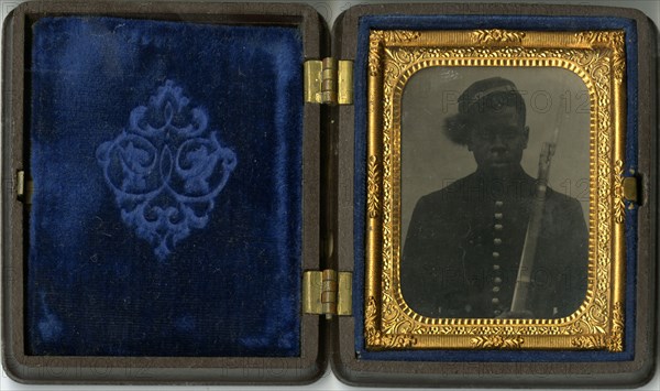 Ambrotype of a Civil War soldier, 1861-1865. Creator: Unknown.