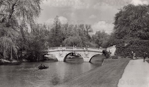 Clare Bridge, Cambridge, 1940s?  Creator: Stearn.