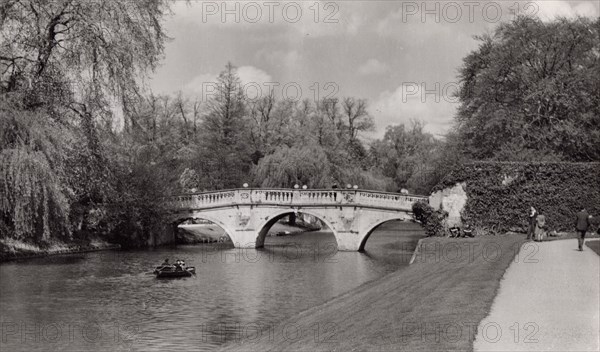 Clare Bridge, Cambridge, 1940s? Creator: Stearn.